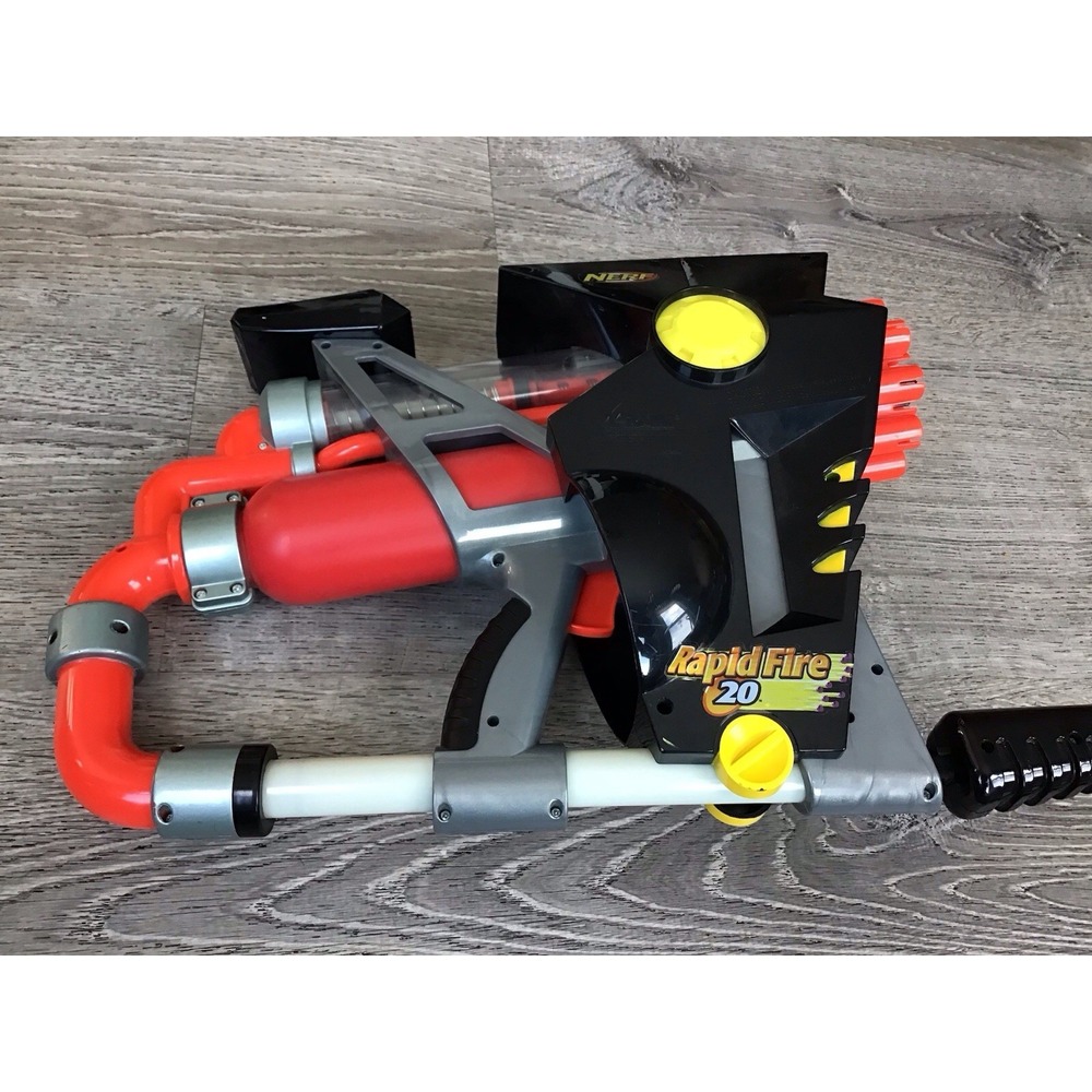 Vintage NERF Rapid Fire 20 Dart Gun LARAMI 2001 Vintage Tested And Working